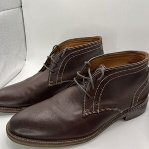 Johnson & Murphy Men's Sheepskin‎ Ankle Boots Size 10 Brown NWOT